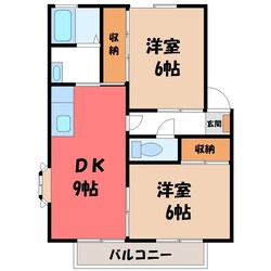 ウィンディア15 Dの物件間取画像